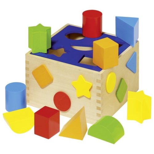 Sorting cube wooden