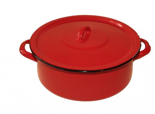 Enamelled Pot 26 cm  5 L Red